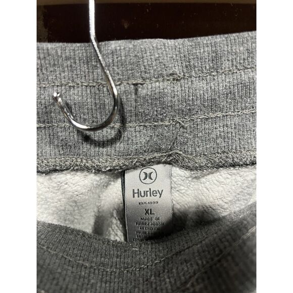 Hurley Mens Gray Jogger Sweatpants W/ Drawstring Pull On Size XL - Picture 3 of 3